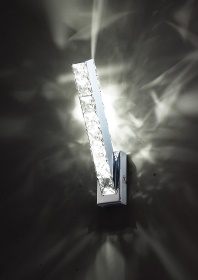 IL70031   Galaxy Vertical Wall Lamp 3W LED 6000K Polished Chrome/Crystal